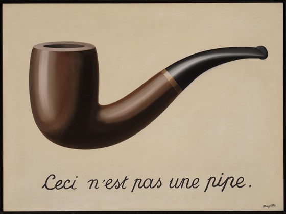 Homage to Magritte's Pipe painting